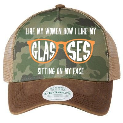 Funny Lesbian Gift I Like My Women How I Like My Glasses Gift Legacy Tie Dye Trucker Hat