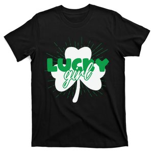 Funny Lucky Girl St Patricks Day T-Shirt