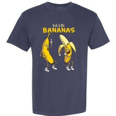 Funny Let's Go Bananas Gift Boy Girl Cute Fruit Dance Garment-Dyed Heavyweight T-Shirt