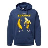 Funny Let's Go Bananas Gift Boy Girl Cute Fruit Dance Performance Fleece Hoodie