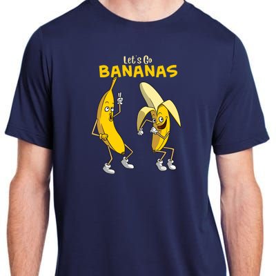 Funny Let's Go Bananas Gift Boy Girl Cute Fruit Dance Adult ChromaSoft Performance T-Shirt