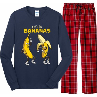 Funny Let's Go Bananas Gift Boy Girl Cute Fruit Dance Long Sleeve Pajama Set