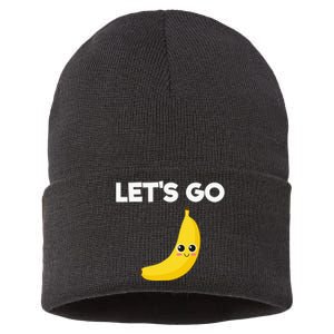 Funny LetS Go Bananas Sustainable Knit Beanie