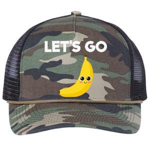 Funny LetS Go Bananas Retro Rope Trucker Hat Cap