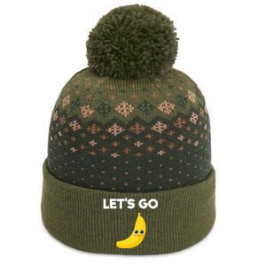 Funny LetS Go Bananas The Baniff Cuffed Pom Beanie