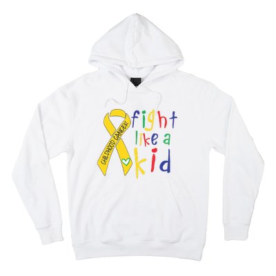 Fight Like Gold Ribbon Childhood Cancer Awareness Hoodie