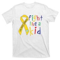 Fight Like Gold Ribbon Childhood Cancer Awareness T-Shirt