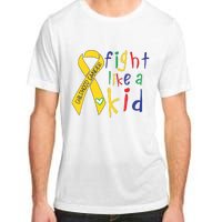 Fight Like Gold Ribbon Childhood Cancer Awareness Adult ChromaSoft Performance T-Shirt