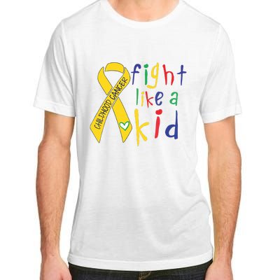 Fight Like Gold Ribbon Childhood Cancer Awareness Adult ChromaSoft Performance T-Shirt