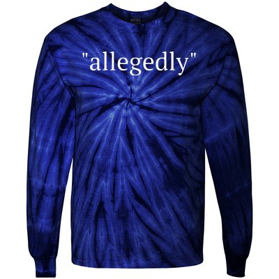 Funny Lawyer Gifts For Women Men Attorney Allegedly Tie-Dye Long Sleeve Shirt