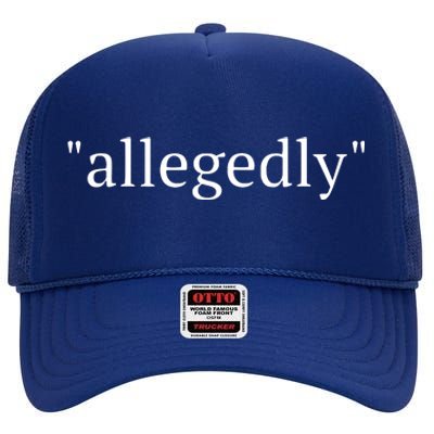 Funny Lawyer Gifts For Women Men Attorney Allegedly High Crown Mesh Back Trucker Hat