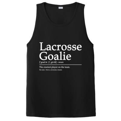 Funny Lacrosse Goalie Definition Quote Cool PosiCharge Competitor Tank