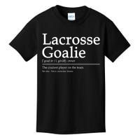 Funny Lacrosse Goalie Definition Quote Cool Kids T-Shirt