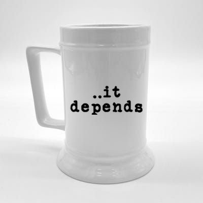 Funny Lawyer Gifts For Men Women It Depends Lawyer Beer Stein