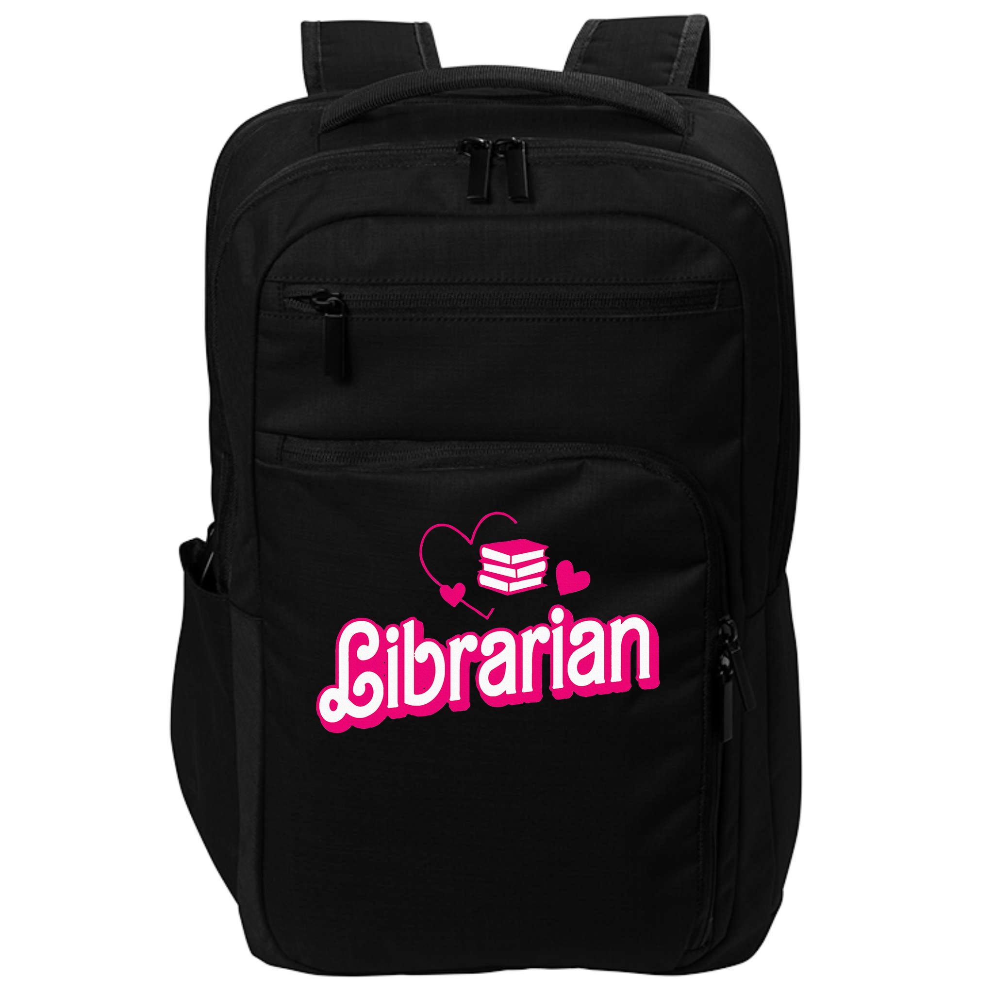 Funny Librarian Gifts Library Funny Librarian Impact Tech Backpack