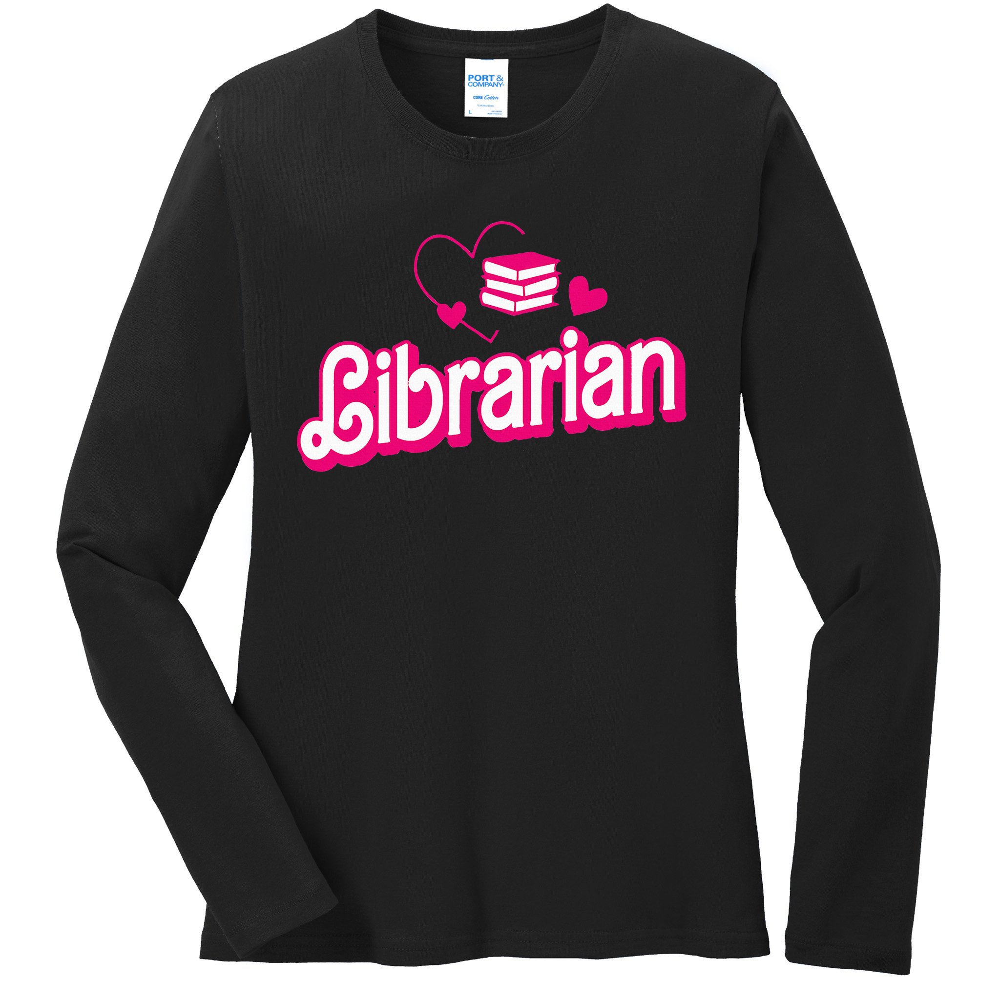 Funny Librarian Gifts Library Funny Librarian Ladies Long Sleeve Shirt