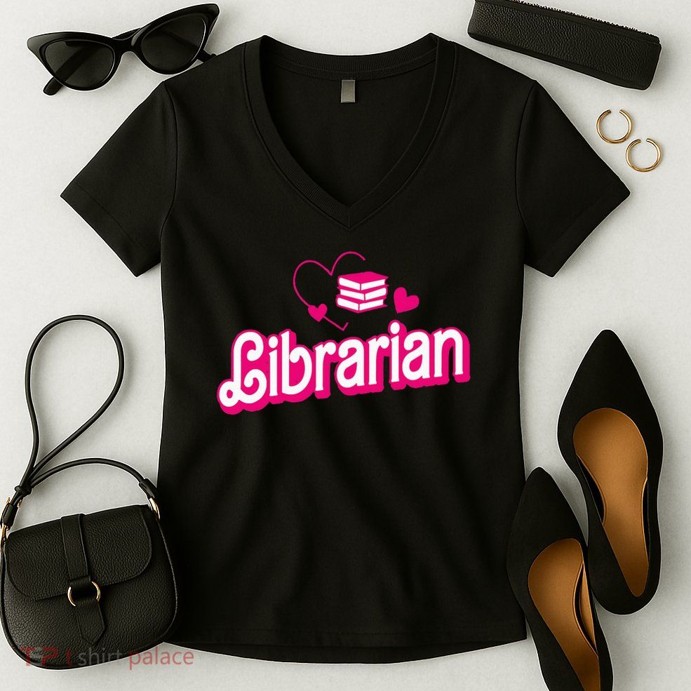Funny Librarian Gifts Library Funny Librarian Women's V-Neck T-Shirt