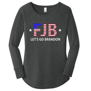 FJB Let's Go Brandon Women's Perfect Tri Tunic Long Sleeve Shirt