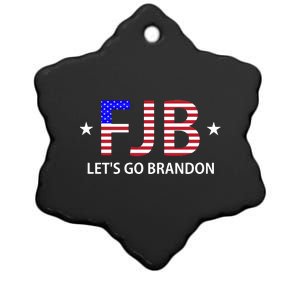 FJB Let's Go Brandon Ceramic Star Ornament