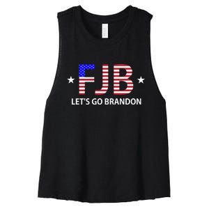 FJB Let's Go Brandon Women's Racerback Cropped Tank