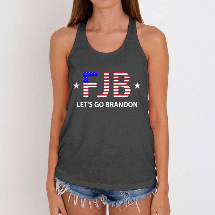 FJB Let's Go Brandon Women's Knotted Racerback Tank