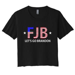 FJB Let's Go Brandon Women's Crop Top Tee