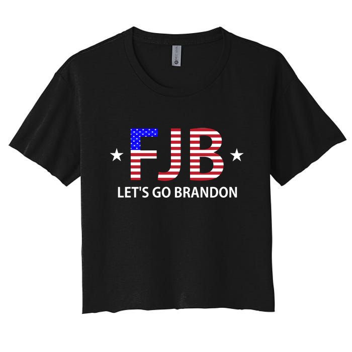 FJB Let's Go Brandon Women's Crop Top Tee