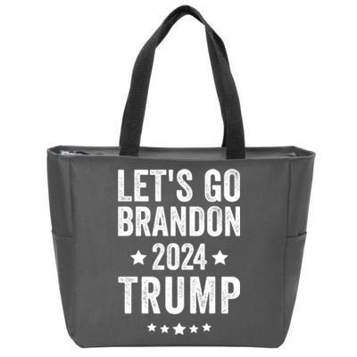 Funny LetS Go Brandon Trump 2024 Zip Tote Bag