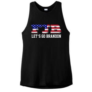 FJB Let's Go Brandon Ladies PosiCharge Tri-Blend Wicking Tank