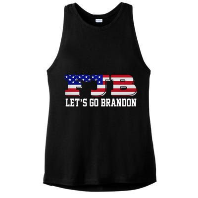 FJB Let's Go Brandon Ladies PosiCharge Tri-Blend Wicking Tank