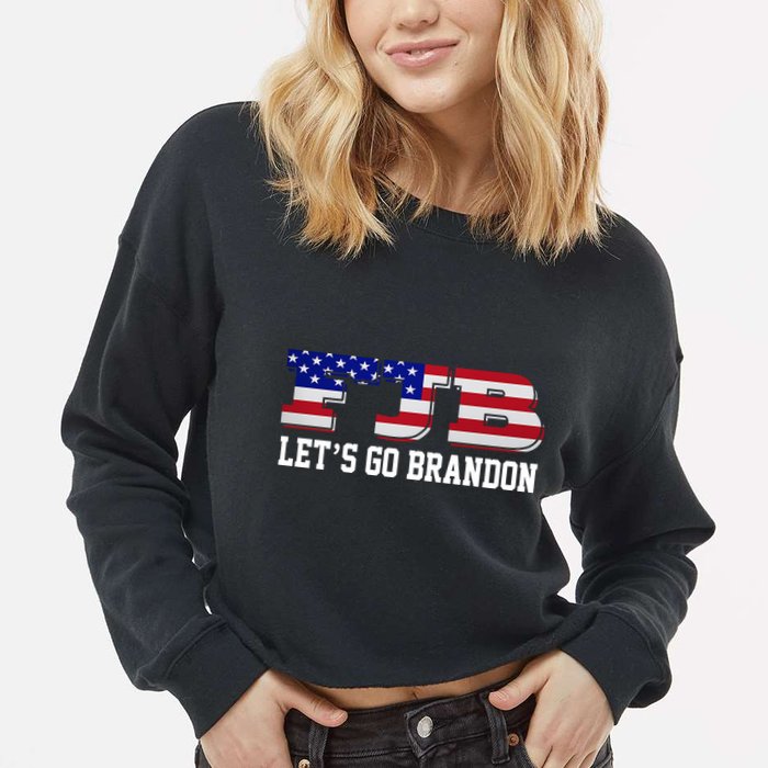 FJB Let's Go Brandon Cropped Pullover Crew