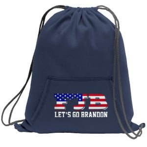 FJB Let's Go Brandon Sweatshirt Cinch Pack Bag