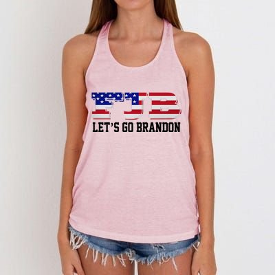 FJB Let's Go Brandon Women's Knotted Racerback Tank