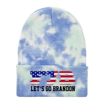 FJB Let's Go Brandon Tie Dye 12in Knit Beanie