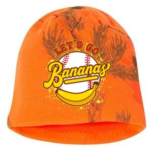 Funny Lets Go Bananas Baseball Logo Kati - Camo Knit Beanie