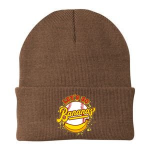 Funny Lets Go Bananas Baseball Logo Knit Cap Winter Beanie