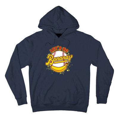 Funny Lets Go Bananas Baseball Logo Hoodie