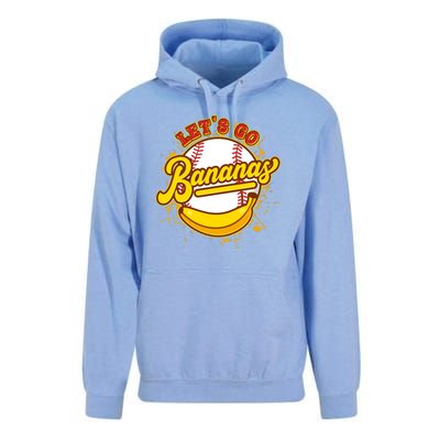 Funny Lets Go Bananas Baseball Logo Unisex Surf Hoodie