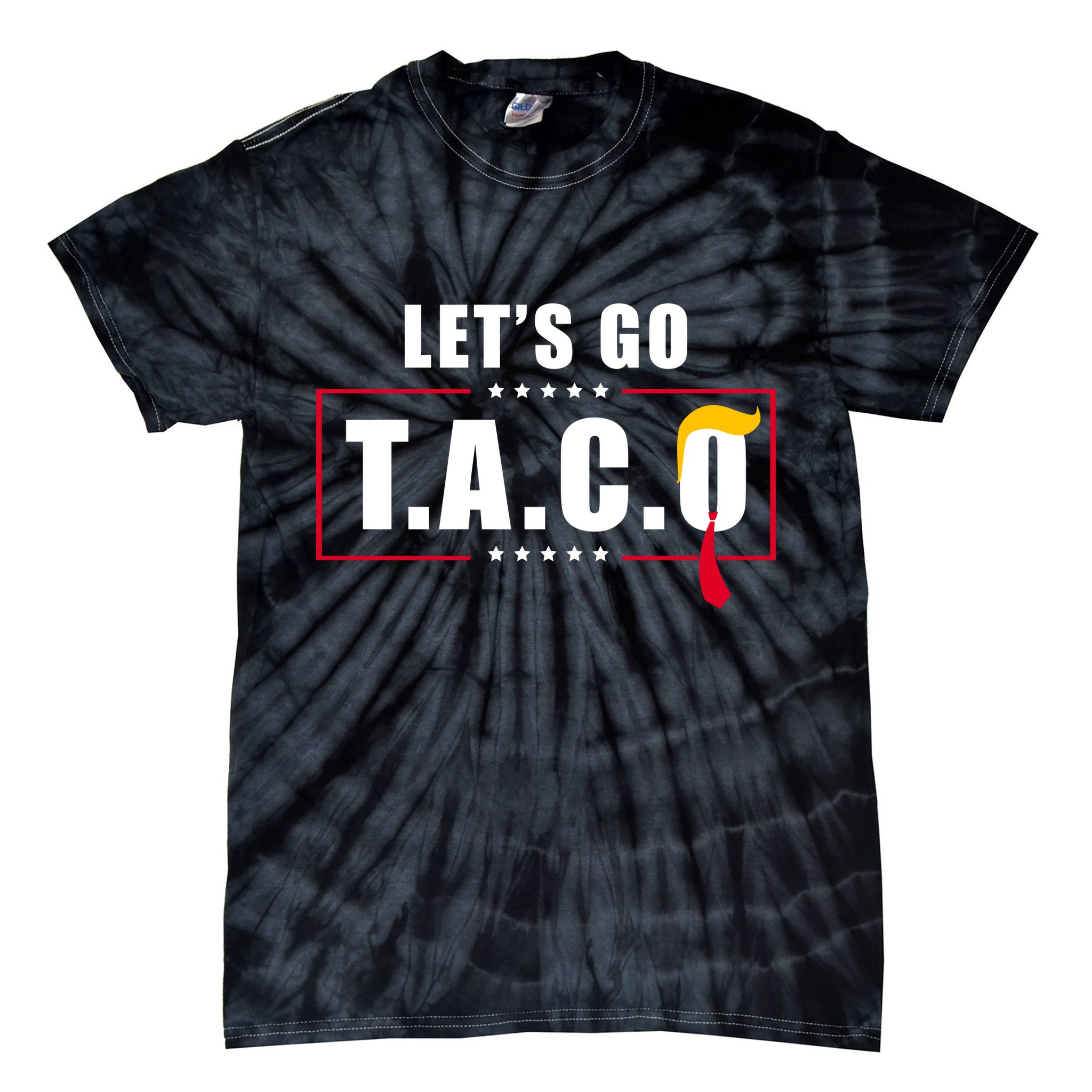 Funny Let's Go Taco Trump Tie-Dye T-Shirt