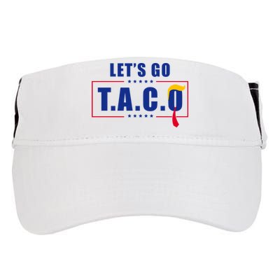 Funny Let's Go Taco Trump Adult Drive Performance Visor