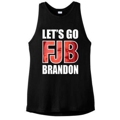 FJB Let's Go Brandon Ladies PosiCharge Tri-Blend Wicking Tank