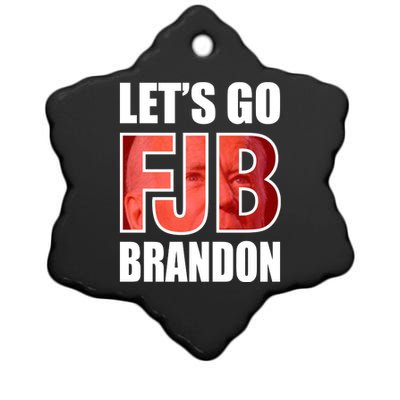 FJB Let's Go Brandon Ceramic Star Ornament