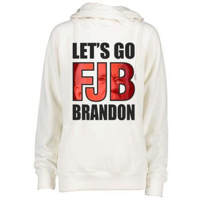 FJB Let's Go Brandon Womens Funnel Neck Pullover Hood