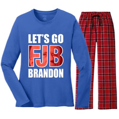 FJB Let's Go Brandon Women's Long Sleeve Flannel Pajama Set 