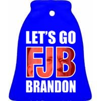 FJB Let's Go Brandon Ceramic Bell Ornament