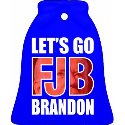 FJB Let's Go Brandon Ceramic Bell Ornament