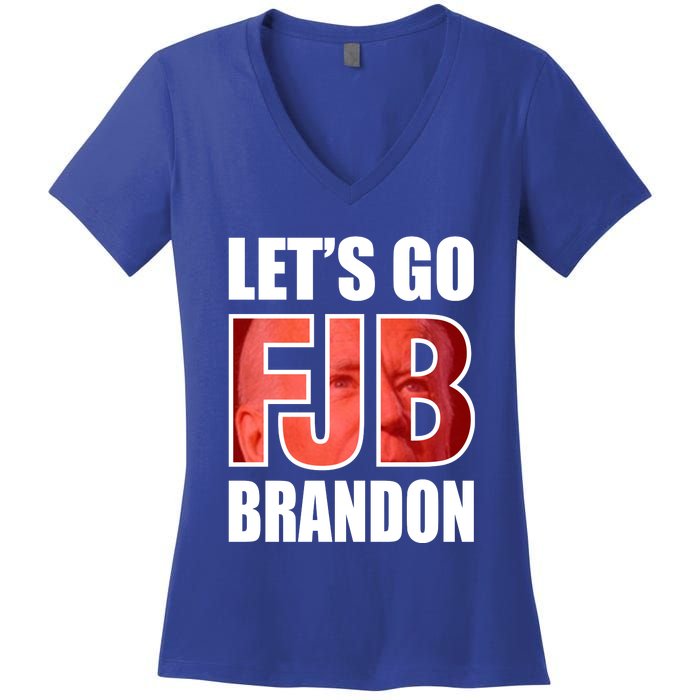 FJB Let's Go Brandon Women's V-Neck T-Shirt