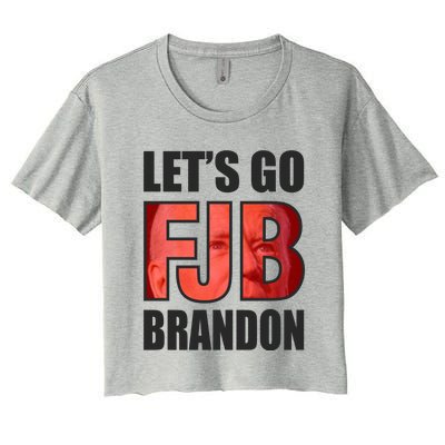 FJB Let's Go Brandon Women's Crop Top Tee