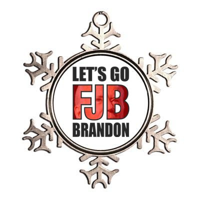 FJB Let's Go Brandon Metallic Star Ornament