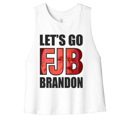 FJB Let's Go Brandon Women's Racerback Cropped Tank